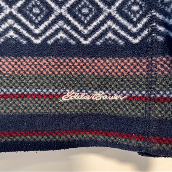 Eddie Bauer | Patterned Fleece Quarter-Zip Jacket - Picture 7 of 14